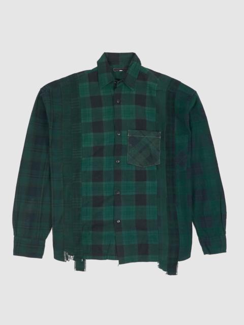 NEEDLES Needles Japan Rebuild 7 Cuts Flannel Shirt