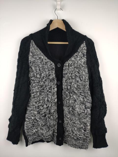 Other Designers Archival Clothing - Vintage Wool Knit Cardigan Jacket Azul by Moussy