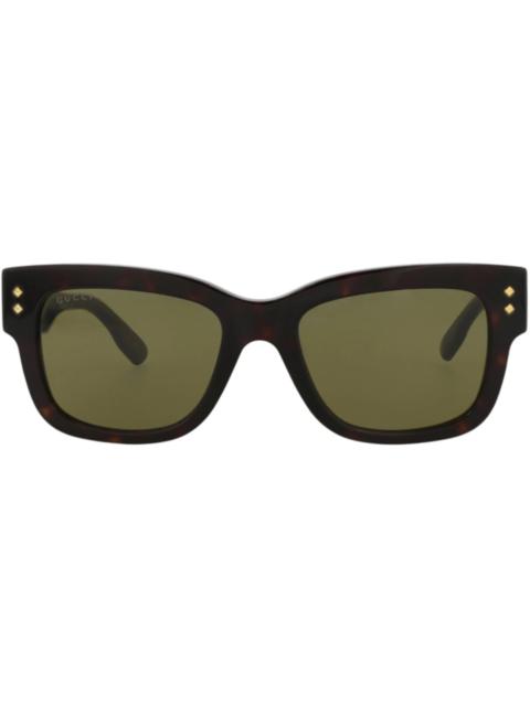 GUCCI Gucci Square-Frame Acetate Sunglasses Havana/Havana/Green (GG1217S-30013478-002)