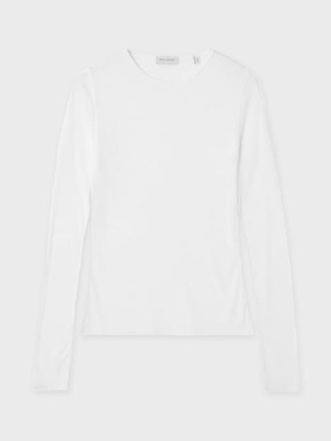 House of Dagmar Top Lyocell Long Sleeve White