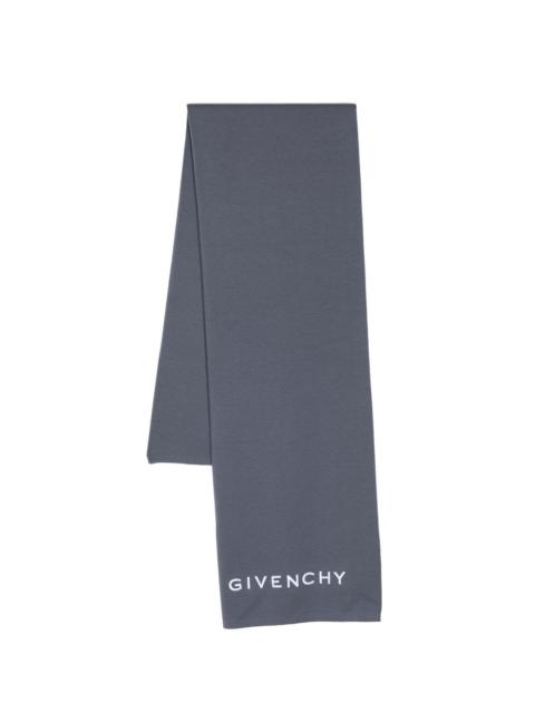 Givenchy LOGO-EMBROIDERED SCARF
