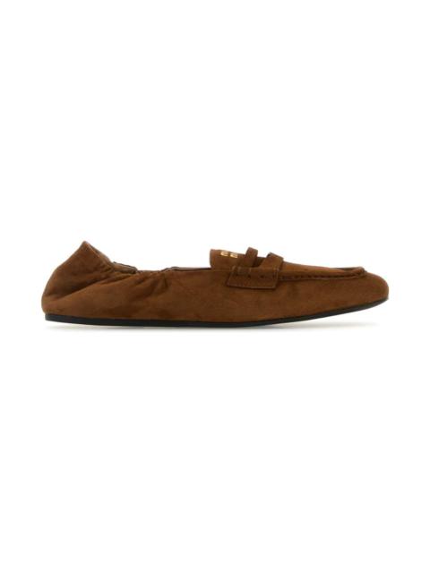 Brown Suede Leather Loafers