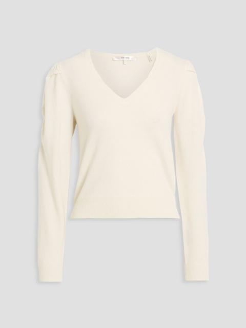 FRAME Frankie ruched wool-blend sweater