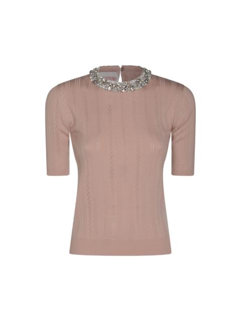 Valentino Nude Wool Knitwear