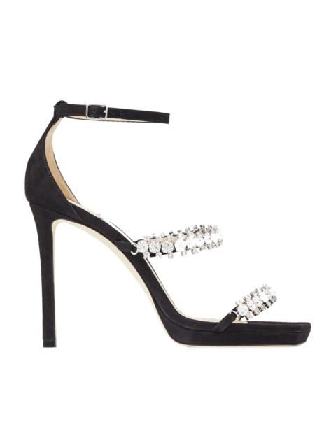 JIMMY CHOO Jimmy Choo Black Suede Bing Sandal 105
