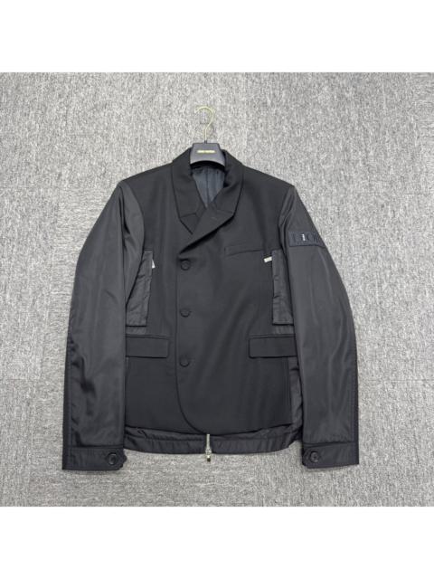 Dior sacai collaboration patchwork suit jacket