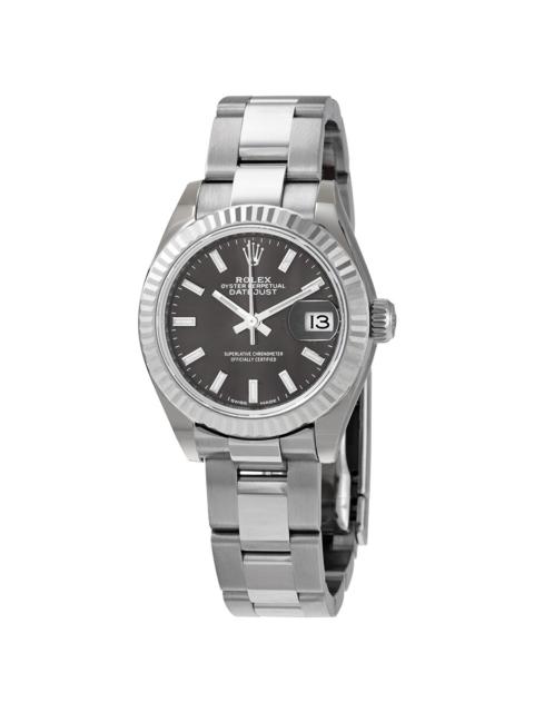 ROLEX Rolex Lady Datejust Dark Grey Dial Automatic Ladies Oyster Watch 279174GYSO