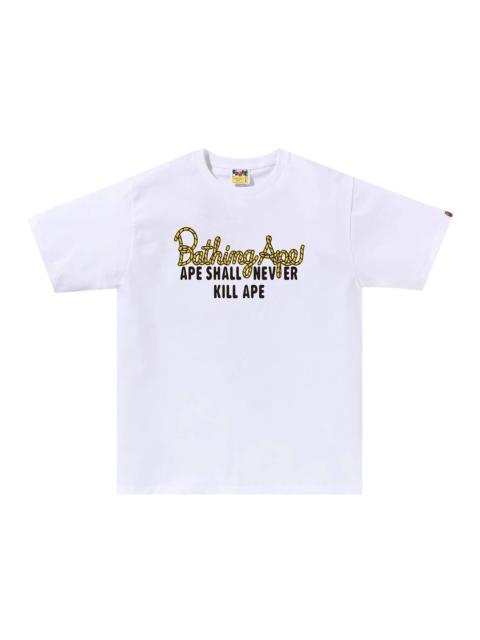 A BATHING APE® BAPE Champion Logo Tee 'White'