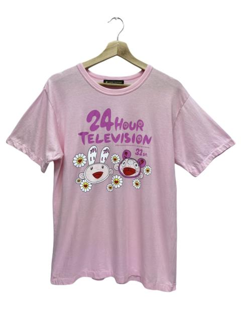 Other Designers 🌸 TAKASHI MURAKAMI x 24HOUR TV JAPAN 31st Ann.Pink T-Shirt