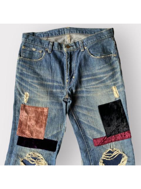NUMBER (N)INE Number (N)ine 2003 Touch Me I’m Sick Patchwork Jeans