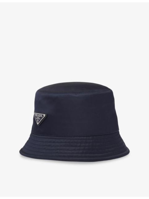 Prada Logo-plaque recycled-nylon bucket hat