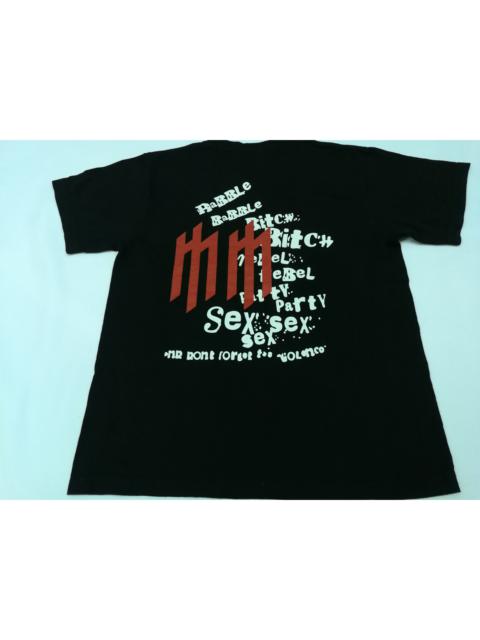Other Designers Very Rare - MARILYN MANSON MM Tee Vintage Promo Concert Rock Gothic