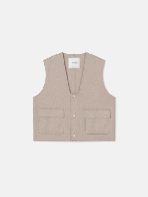 Nanushka Cropped Double Wool Vest