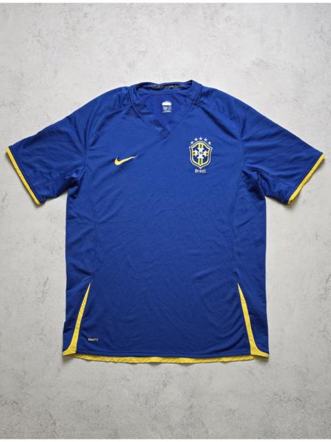 Nike VTG NIKE BRAZIL 2008 2009 AWAY FOOTBALL SHIRT SOCCER JERSEY