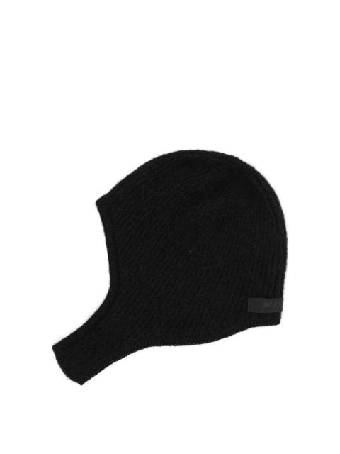 JACQUEMUS Jacquemus Le Capuche Gros Grain Beanie Black