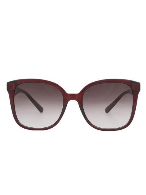 FERRAGAMO Salvatore Ferragamo Burgundy Gradient Square Ladies Sunglasses SF1072S 630 56