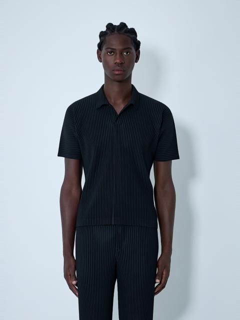ISSEY MIYAKE Pleated Polo Shirt