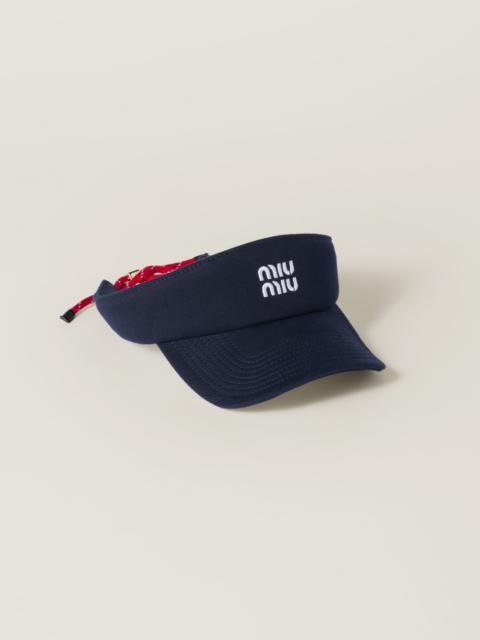 Miu Miu Denim visor