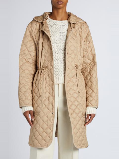Moncler Moncler Etelan Down Long Parka in Beige at Nordstrom