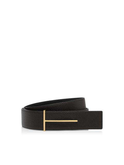 TOM FORD GRAIN LEATHER SLIM T REVERSIBLE BELT