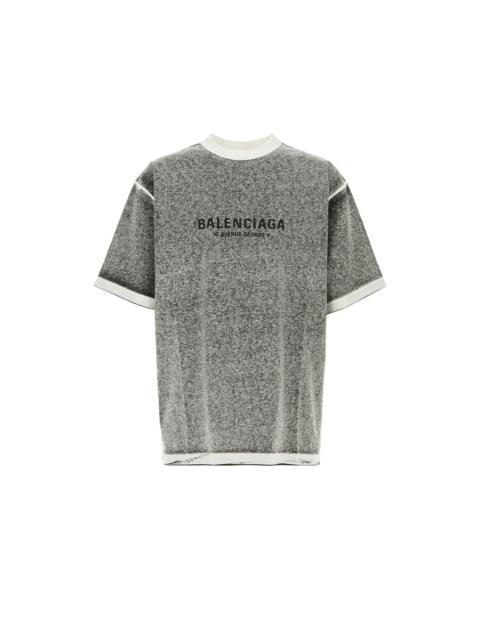 BALENCIAGA BALENCIAGA Grey Cotton Oversize T-Shirt New & Authentic (Men