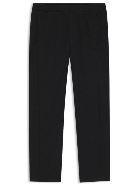 BOSS QUILTED-JACQUARD TRACKSUIT BOTTOMS IN A REGULAR FIT