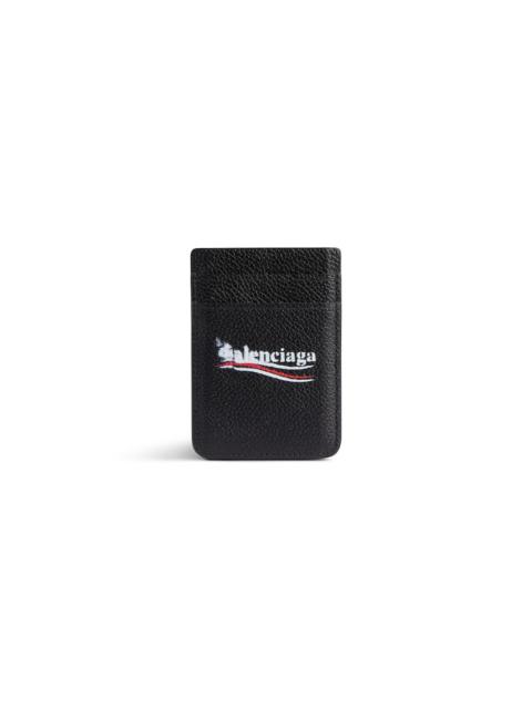 BALENCIAGA Men's Cash Magnet Card Holder  in Black
