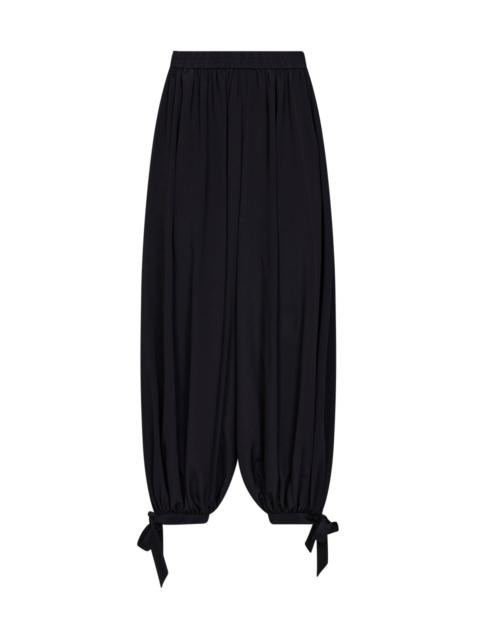 Chloé Chloé Women Black Silk Crêpe De Chine Fluid Harem Trousers
