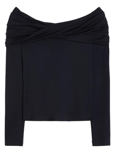 Max Mara Max Mara Women Wool Off-The-Shoulder Draped Top