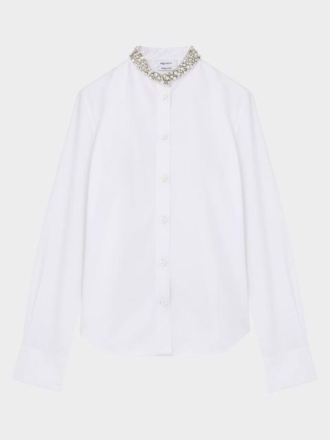 Alexander McQueen Embellished Collar Shirt