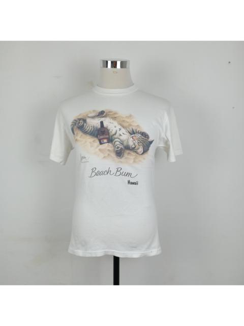Other Designers Vintage - Vintage 80s Drunk Kitten Hawaii Beach Bum by Harrison