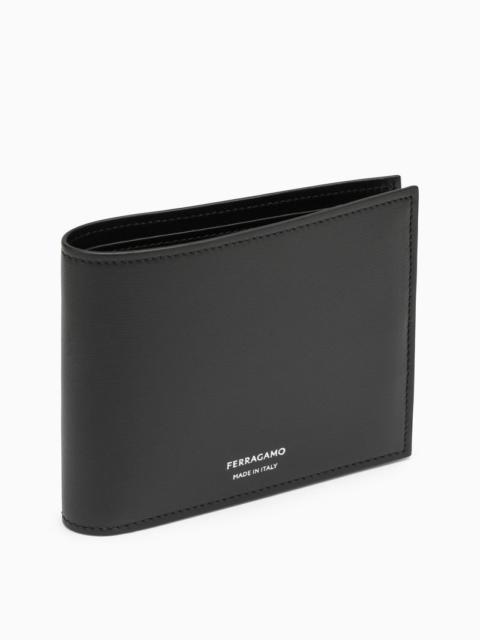 Ferragamo Black Leather Wallet With Logo Men