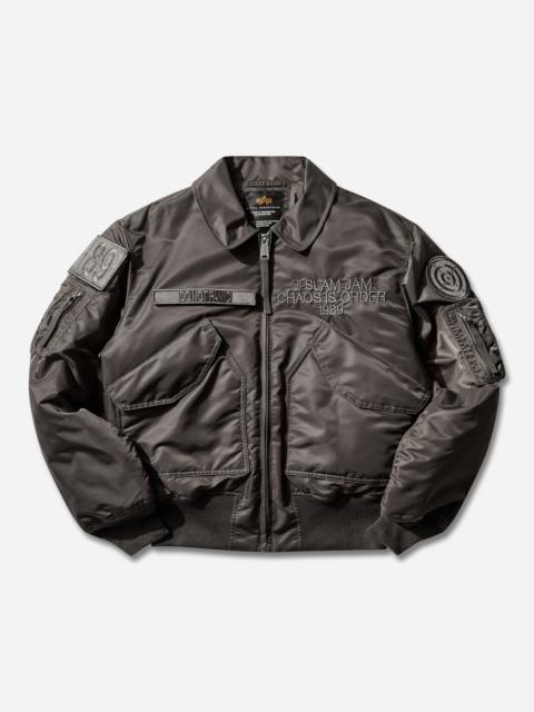 ALPHA INDUSTRIES Slam Jam CWU-45 Heritage Bomber Jacket Rep Grey