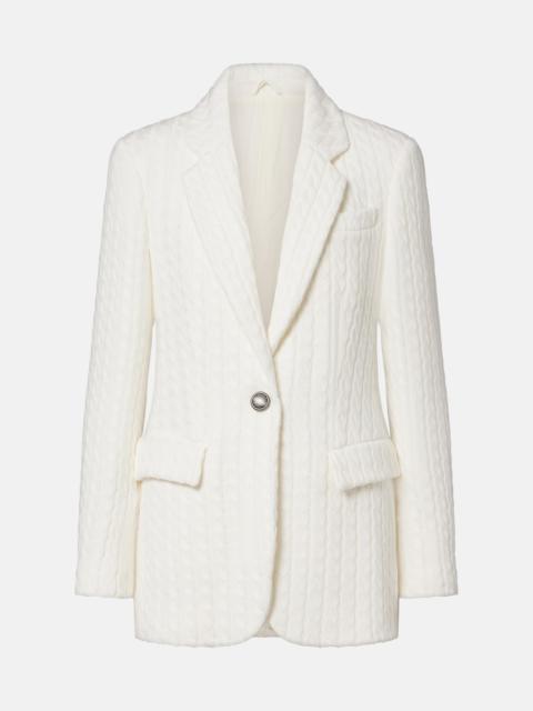 Brunello Cucinelli Cable-knit cotton blazer