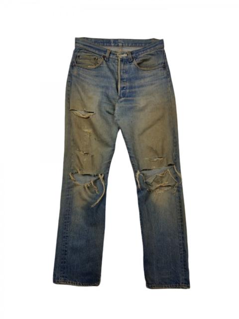 Levi's 532 Destroyed Denim Bottom Jeans