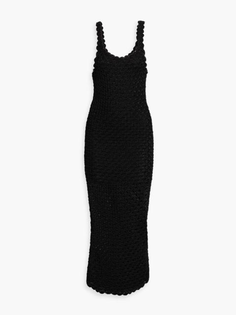 Alice + Olivia Bray scalloped crochet maxi dress