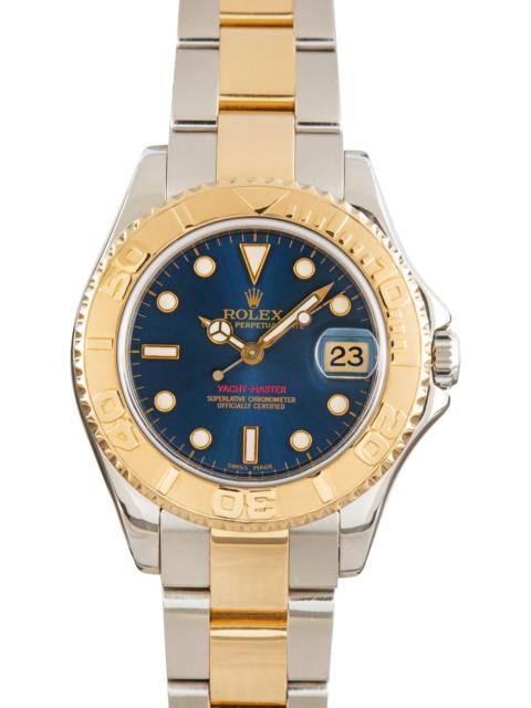 ROLEX Rolex Yacht-Master 35 Blue Dial Ref 168623