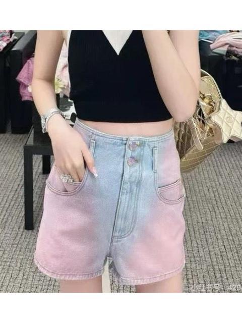 CHANEL Chanel 24C Beach Collection Gradient Pink Denim Shorts