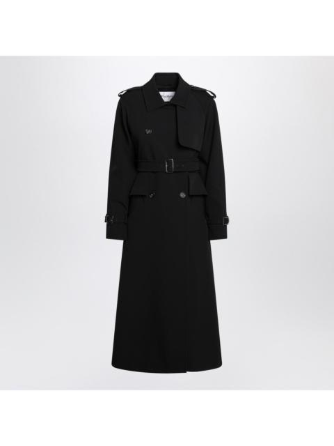 Max Mara Max Mara Black long trench in sable