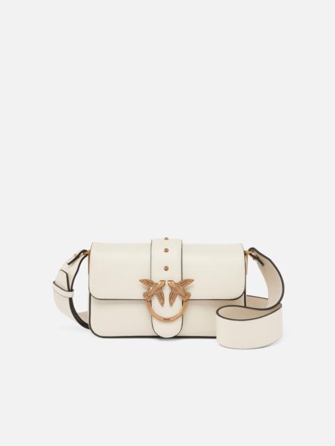 PINKO SOFT LEATHER SHOULDER BAG MINI LOVE BAG