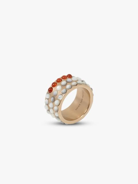 Dries Van Noten LAYERED STONE BAND RING