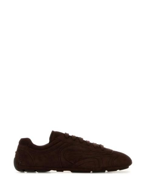 Prada Prada Men Brown Suede Montecarlo Re-Edition 2005 Sneakers