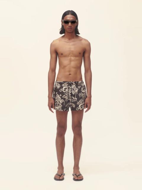COMMAS Painted Peonies Short Swim Short