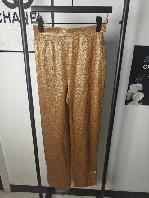 CHANEL Chanel Gold Long Pants