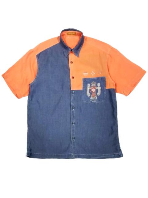 Other Designers RARE! VTG LANCEL PARIS COLOR BLOCK ARTISTIC BUTTON UP SHIRT