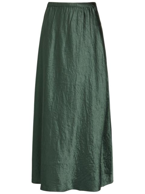 EILEEN FISHER Eileen Fisher Crinkled Satin Midi Skirt