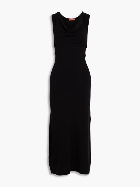 Altuzarra Draped stretch-knit midi dress