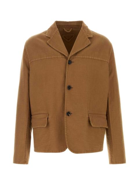 Prada Prada Men Biscuit Cotton Blazer
