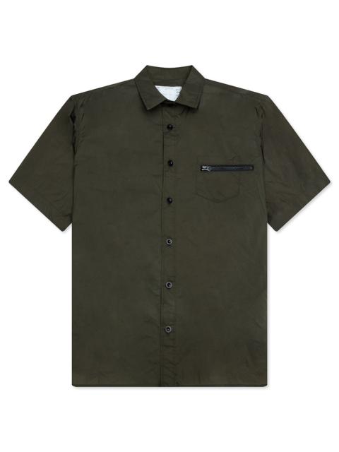 sacai RIP STOP SHIRT - KHAKI