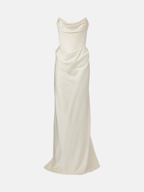 Vivienne Westwood Bridal Galaxy crêpe satin corset gown